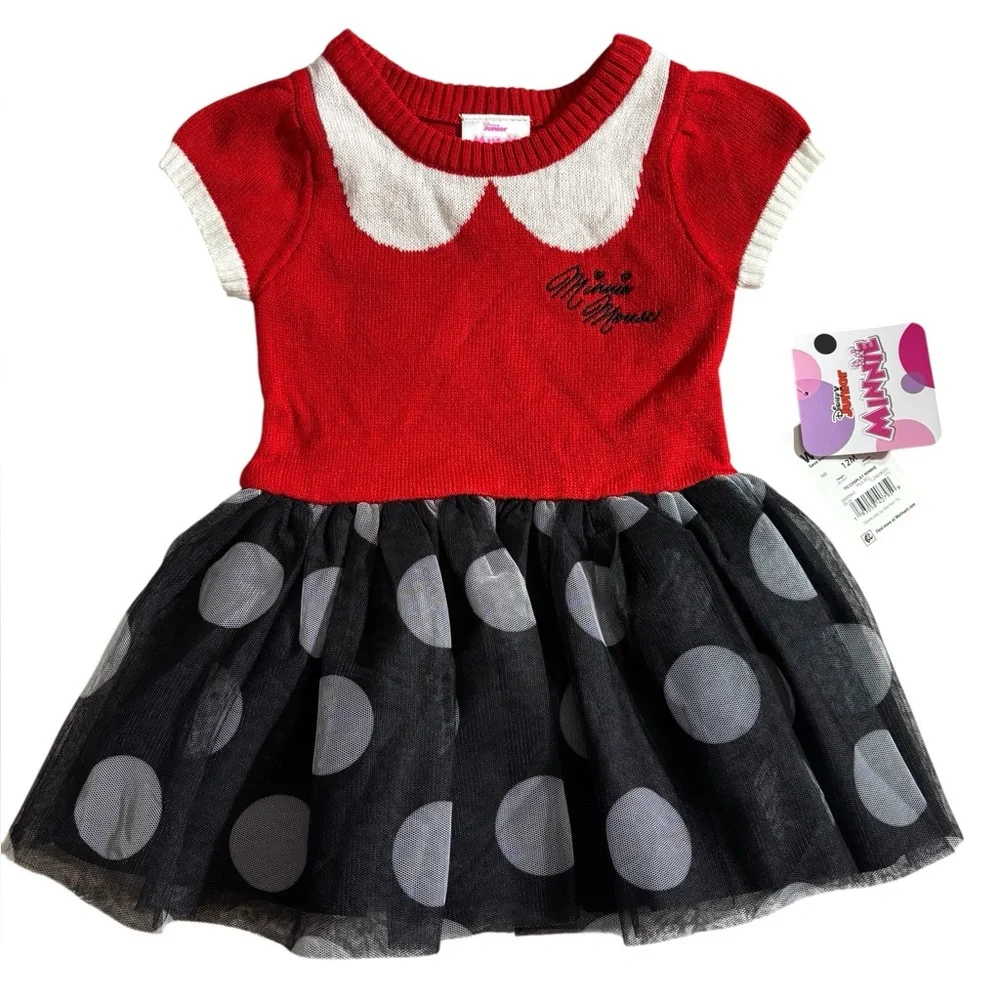 Disney Red, White & Black Polka Dot Tulle Dress